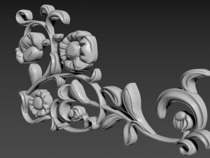 Corner Decor Flowers 3D Model