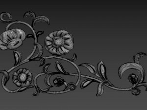 Corner Decor Flowers 3D Model