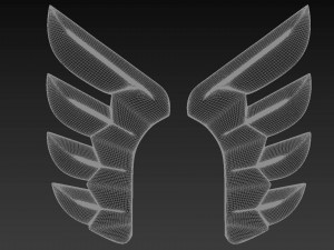 Wings stylized 3D Modell