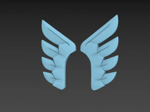 Stylizowane skrzydła Model 3D