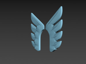 Wings stylized 3D Modell