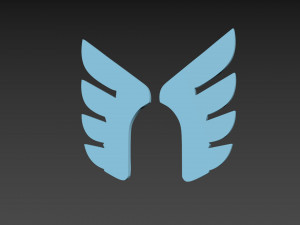 Wings stylized 3D Modell