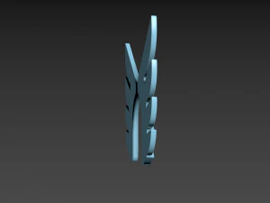 Stylizowane skrzydła Model 3D