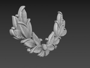 Branch with leaves Modello 3D