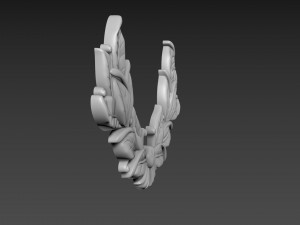Branch with leaves Modello 3D