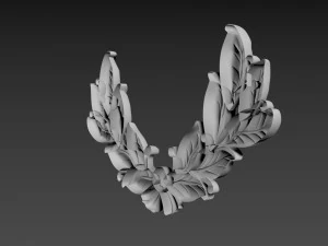 Branch with leaves 3D Model