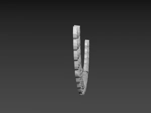 Leaf Wreath Relief 3D Model