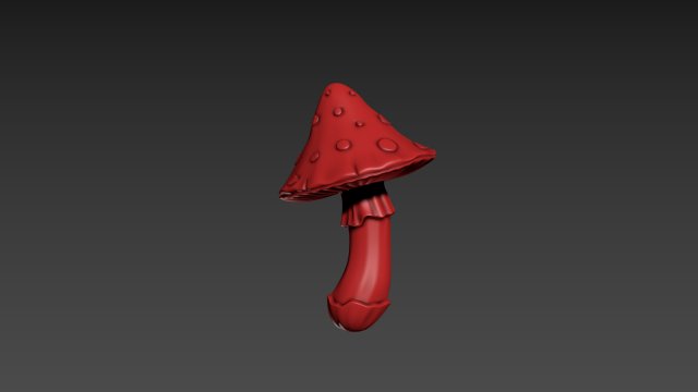 Fly Agaric 3D Принт Модель .c4d .max .obj .3ds .fbx .stl .blend 