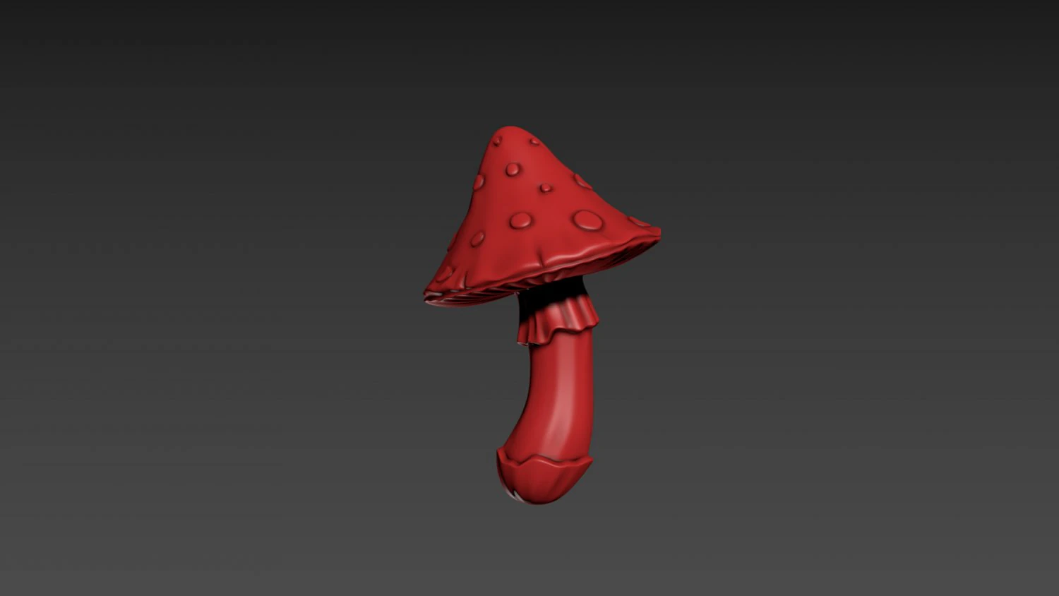 Fly Agaric 3D Print Model .c4d .max .obj .3ds .fbx .stl .blend 