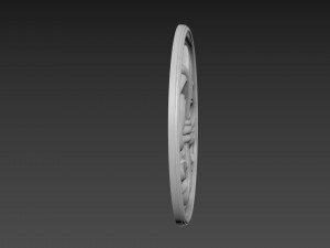 Fleur de Lis Bas-relief 3D-Modell