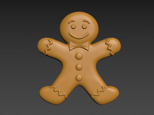 Gingerbread Man 3D Print Model