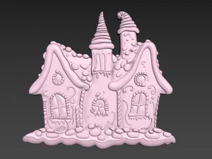 진저브레드 하우스 3D 프린트 모델