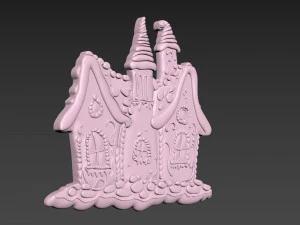 Gingerbread House 3D Print Model