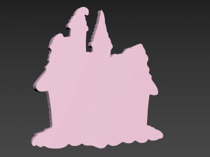 Gingerbread House Model Cetak 3D