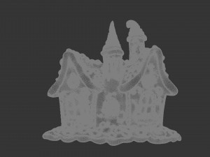 Gingerbread House Model Cetak 3D