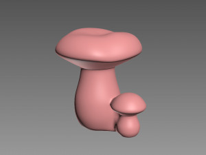 Mushrooms 3D Print Model