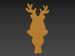 Christmas Deer 3D Print Model