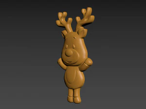 Christmas Deer 3D Print Model