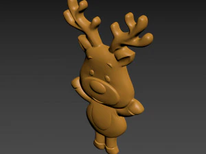 Christmas Deer 3D Print Model