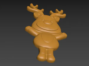 Christmas Deer 3D Print Model