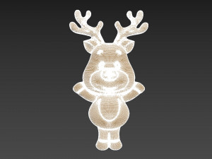Christmas Deer 3D Принт Модель
