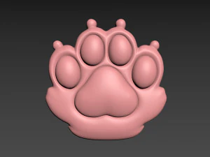 Pata de gato Modelo de impresión 3D