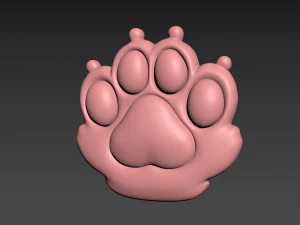 Cat Paw 3D Print Model