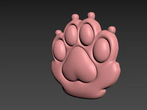 Cat Paw 3D Print Model
