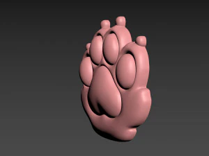 Cat Paw 3D Print Model