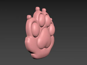 Cat Paw 3D Print Model