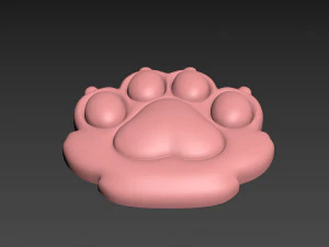 Cat Paw 3D Print Model