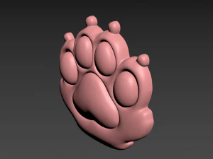 Cat Paw 3D Print Model