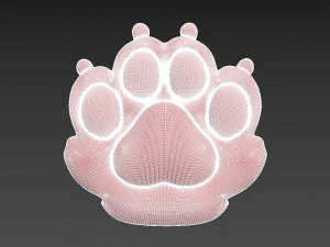 Cat Paw 3D Print Model