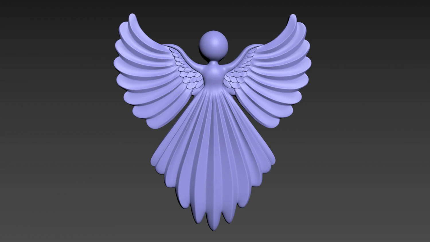 Cristmas Angel 3D Print Model .c4d .max .obj .3ds .fbx .stl .blend 