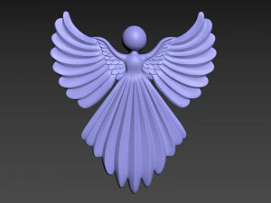 クリスマスエンジェル 3Dプリントモデル