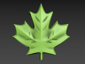 Maple Leaf 3D Print Model