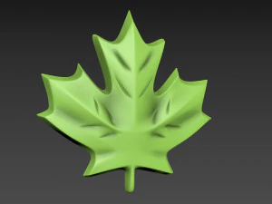 Maple Leaf 3D Print Model