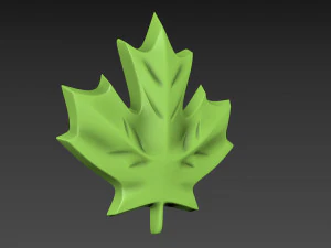 Maple Leaf 3D Print Model