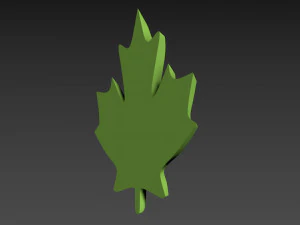 Maple Leaf 3D Print Model
