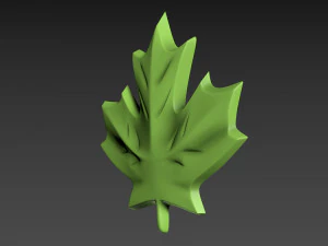 Maple Leaf 3D Print Model