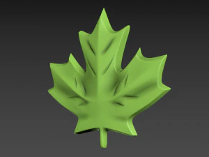 Maple Leaf 3D Print Model