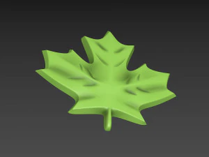 Maple Leaf 3D Print Model