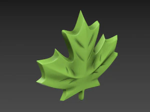 Maple Leaf 3D Print Model