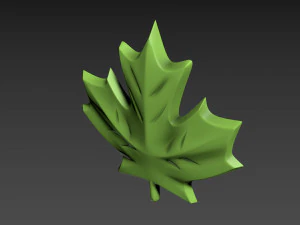 Maple Leaf 3D Print Model