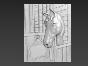 Horse Relief 3D Model