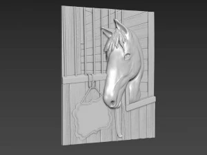 Horse Relief 3D Model