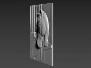Horse Relief 3D Model