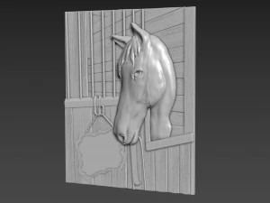Horse Relief 3D Model