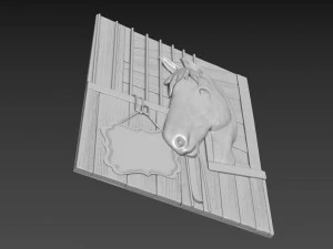 Horse Relief 3D Model