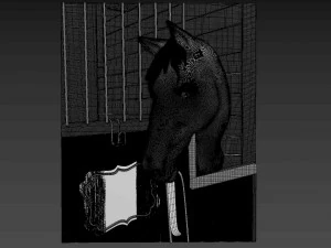 Horse Relief 3D Model
